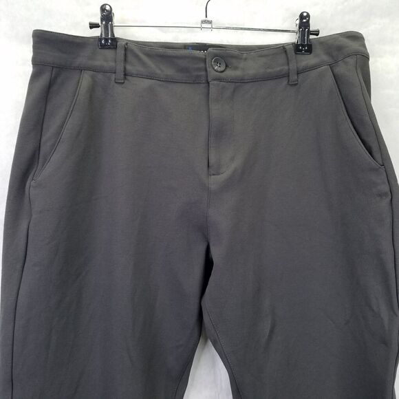 Paige Stafford Transcend Knit Pants Men's 34x28 Gray Stretch Straight Leg - Picture 2 of 16